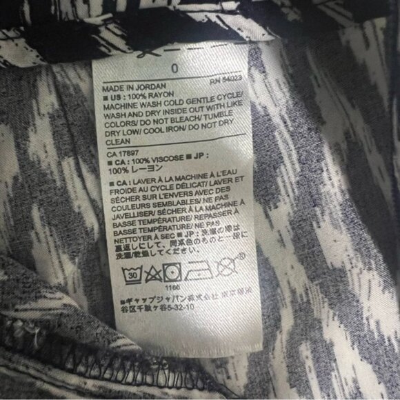 BANANA REPUBLIC Flowy Wide Leg Pants Side Zipper Belt Women's Size 0 - Picture 7 of 9